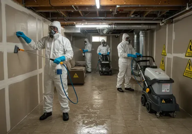 Basement Moisture Removal and Structural Drying process in Oshkosh, WI